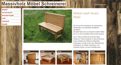 Desktop Screenshot of massivholz-moebel-schreinerei.de
