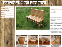 Tablet Screenshot of massivholz-moebel-schreinerei.de